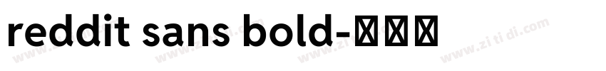 reddit sans bold字体转换